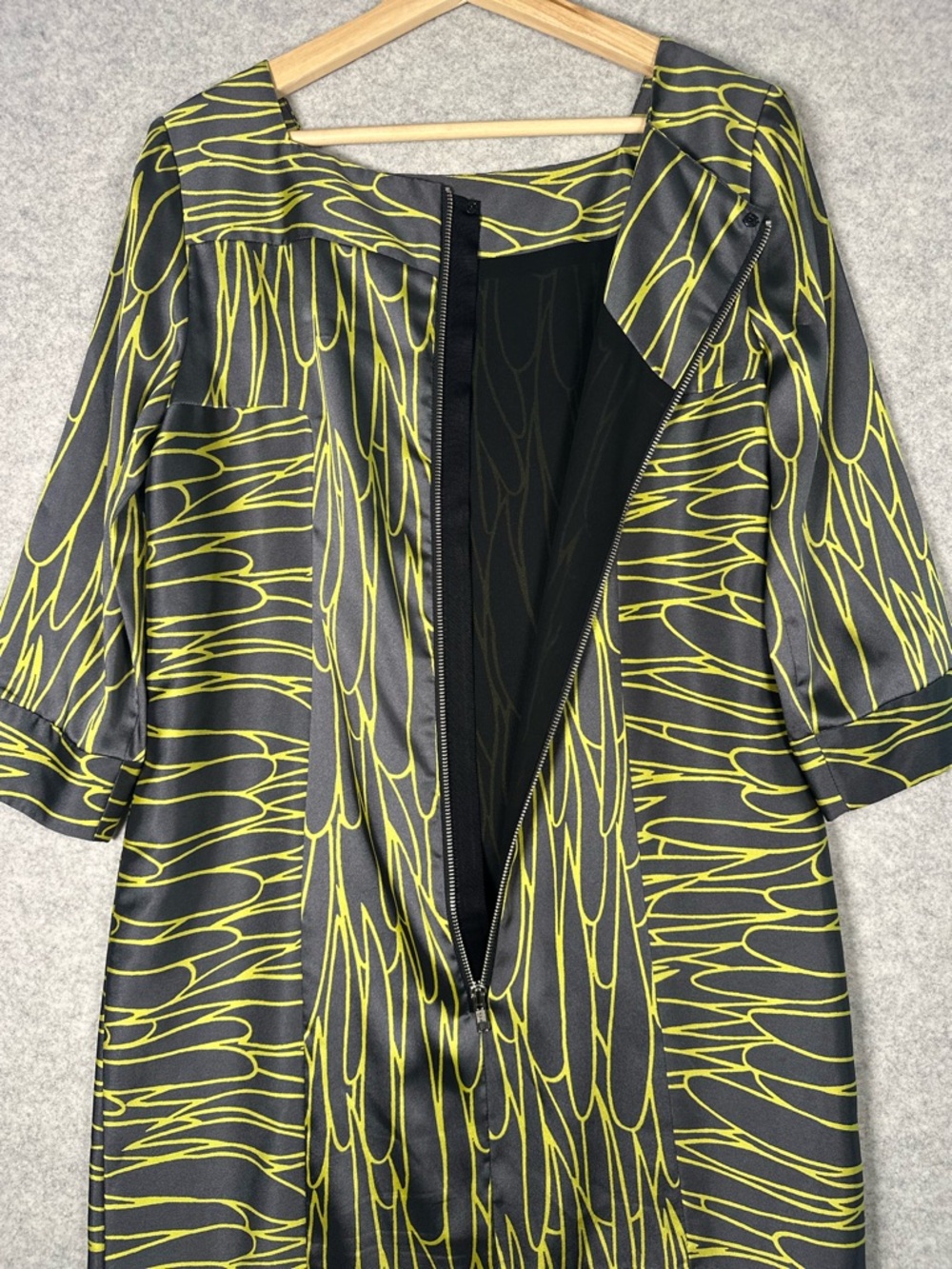 An Original Milly of New York 5F BERGDORF GOODMAN Shift Dress Gray Green Luxury - Picture 8 of 16